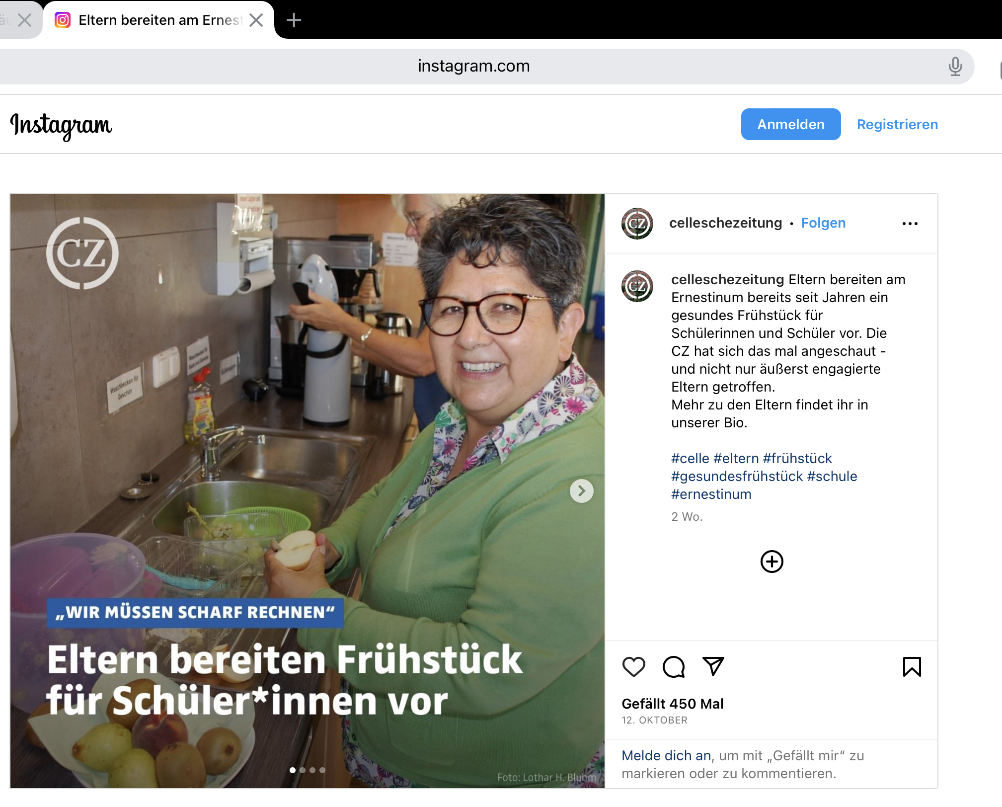 Reportage über die Teeküche in der CZ