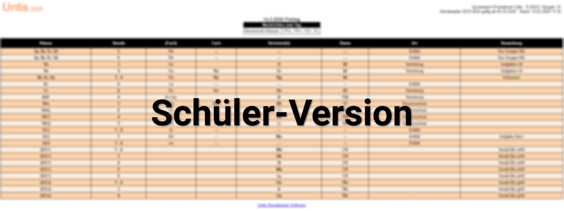 Vertretungsplan (Schüler-Version)